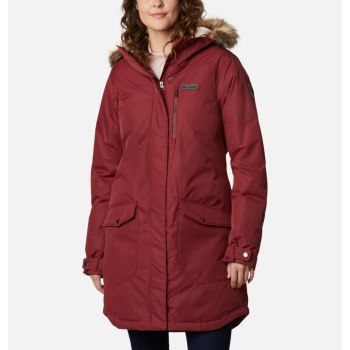 Columbia Ženske Jakne - Suttle Mountain Long Insulated Crvene | TLQD-17462